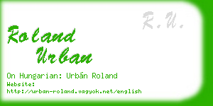 roland urban business card