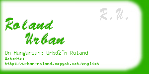 roland urban business card